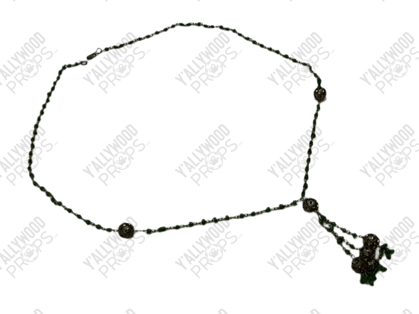 Emerald/Jade Necklace Killers of the Flower Moon (2023) Wardrobe Y'allywood Props 26" Lot 4