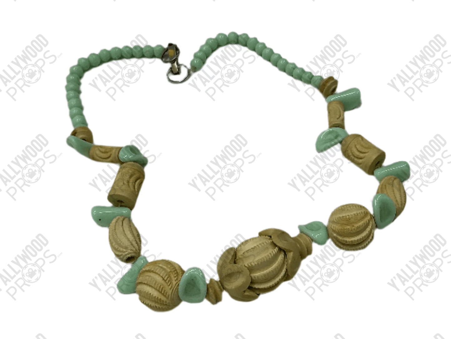 Emerald/Jade Necklace Killers of the Flower Moon (2023) Wardrobe Y'allywood Props 14" Lot 3