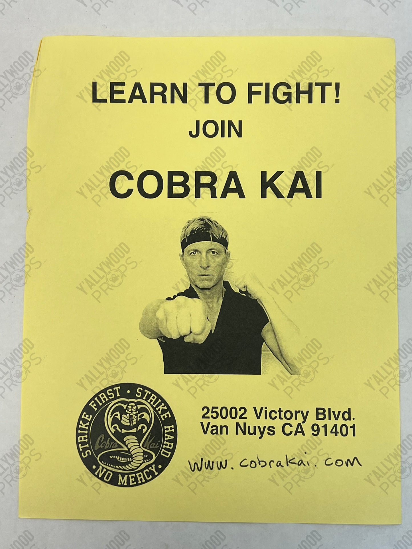 Johnny's Flyers S1E3 Cobra Kai Movie Prop Y'allywood Props