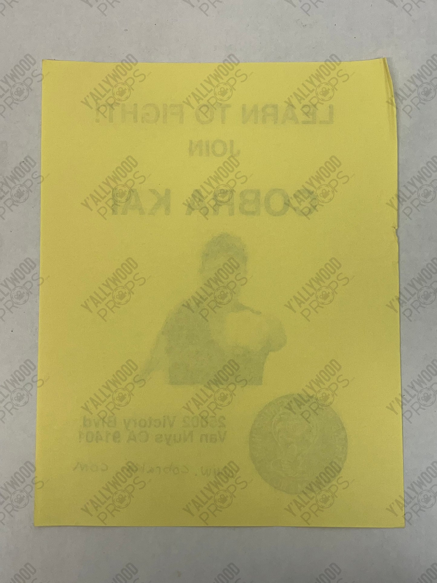 Johnny's Flyers S1E3 Cobra Kai Movie Prop Y'allywood Props