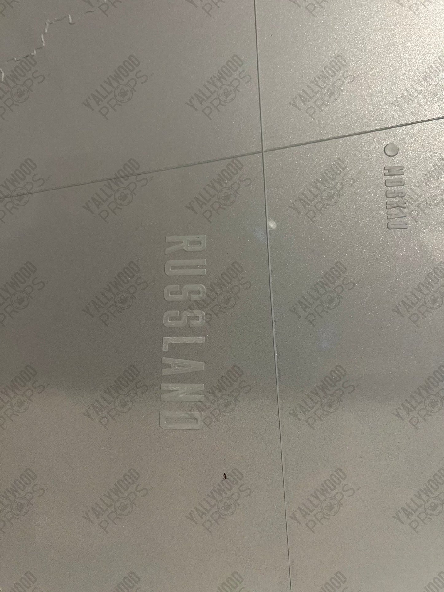 Acrylic World Map from Captain America: Civil War Movie Prop Y'allywood Props