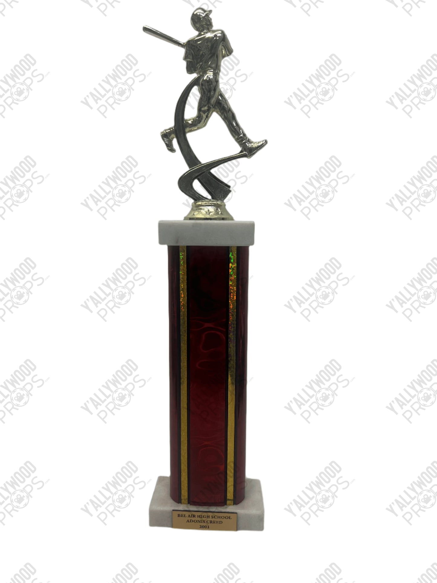 Adonis Creed High School Baseball Trophy Creed III (2023) Movie Prop Y'allywood Props