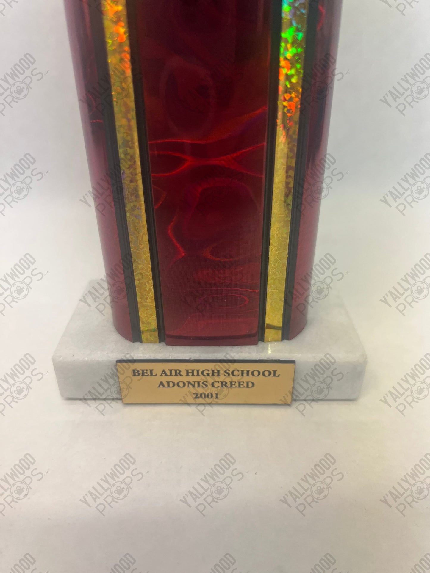 Adonis Creed High School Baseball Trophy Creed III (2023) Movie Prop Y'allywood Props