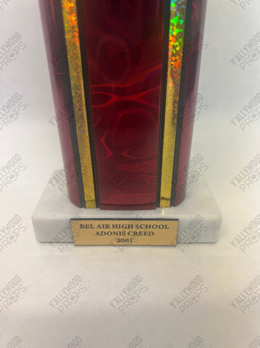 Adonis Creed High School Baseball Trophy Creed III (2023) Movie Prop Y'allywood Props