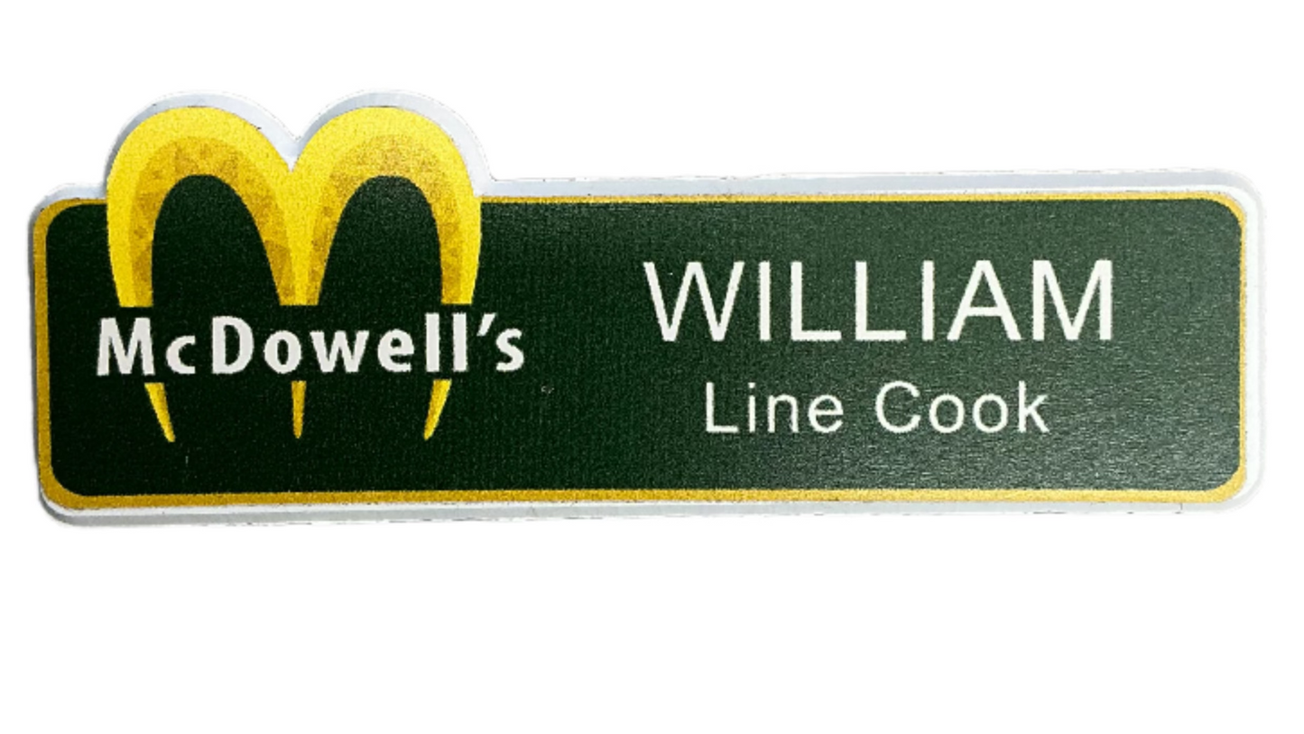 McDowell's Badge Coming 2 America (2021) Movie Prop Y'allywood Props