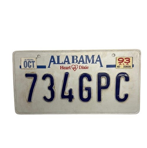 Alabama License Plates Just Mercy Movie Prop Y'allywood Props