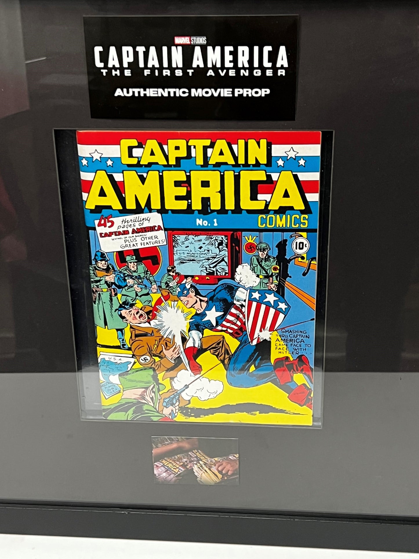 Captain America Comic Book, from Captain America: The First Avenger Movie Prop Y'allywood Props