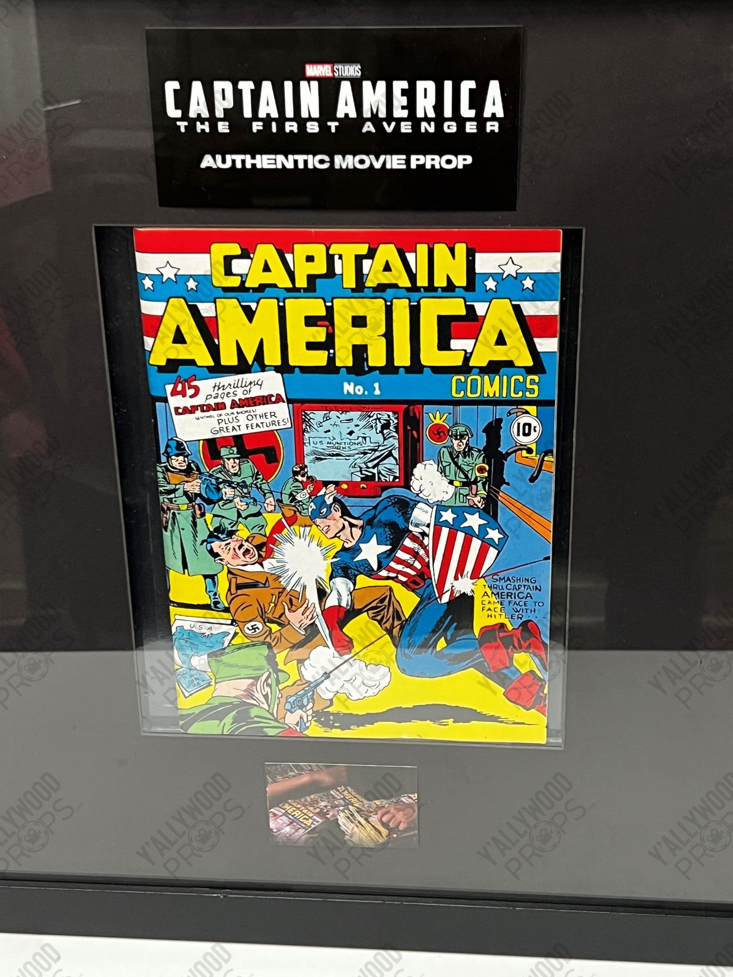 Captain America Comic Book, from Captain America: The First Avenger Movie Prop Y'allywood Props