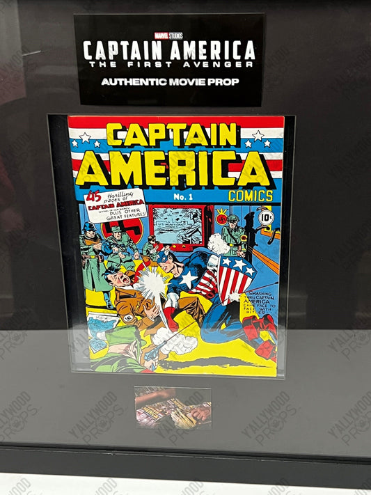 Captain America Comic Book, from Captain America: The First Avenger Movie Prop Y'allywood Props