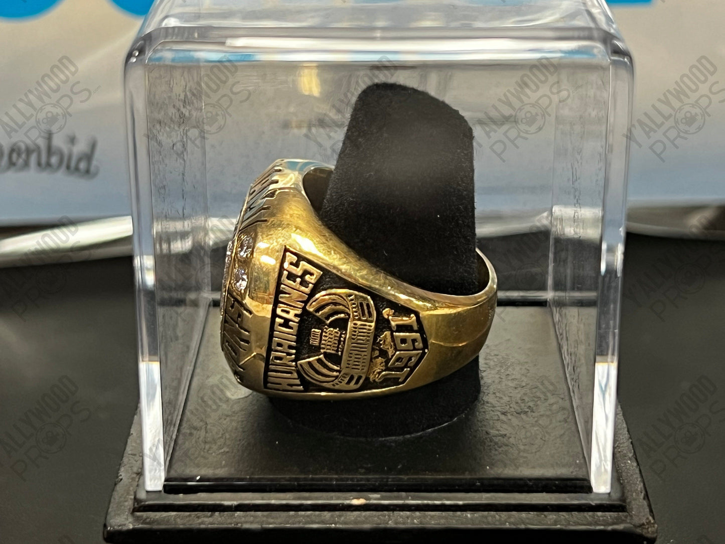 Spencer Strasmore's Miami Hurricanes Championship Ring, from Ballers Movie Prop Y'allywood Props
