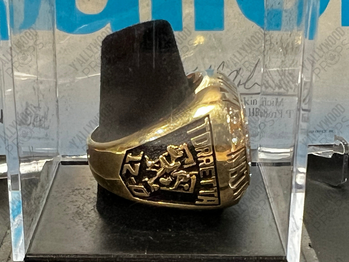 Spencer Strasmore's Miami Hurricanes Championship Ring, from Ballers Movie Prop Y'allywood Props
