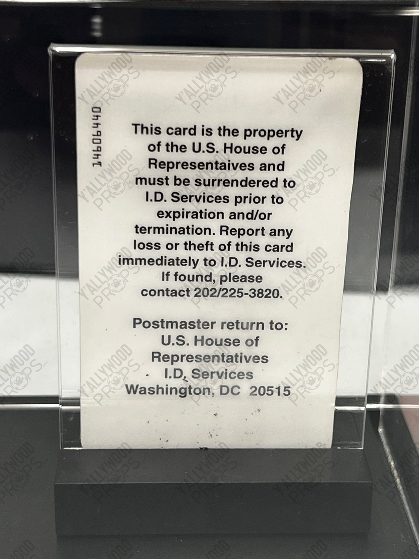 Evan Baxter (Steve Carrell) U.S. House of Representives I.D., from Evan Almighty Movie Prop Y'allywood Props