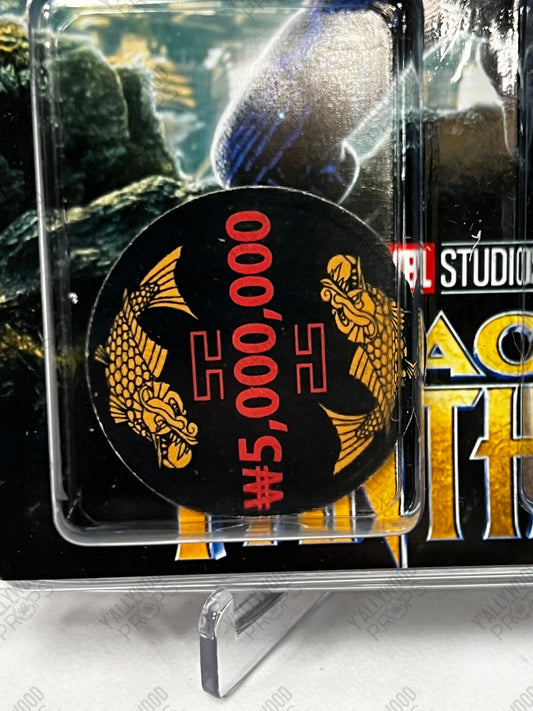 Cardboard Casino Chip, from Black Panther Movie Prop Y'allywood Props