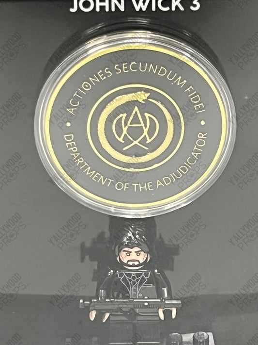 Adjudicator Coin, from John Wick 3 Movie Prop Y'allywood Props