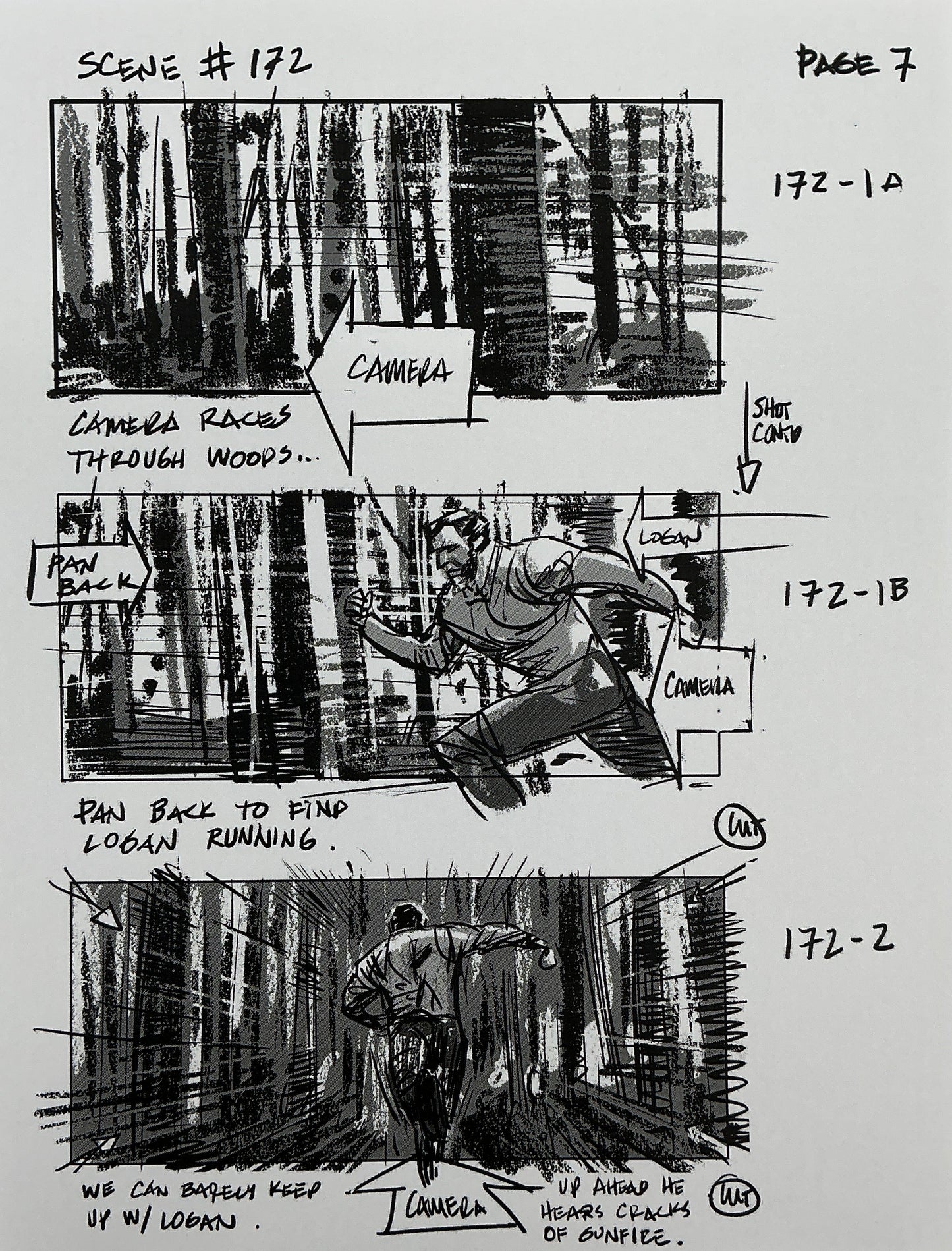 Storyboards Eden-Finale Scene 167 Logan (2017) Memorabilia Y'allywood Props 7