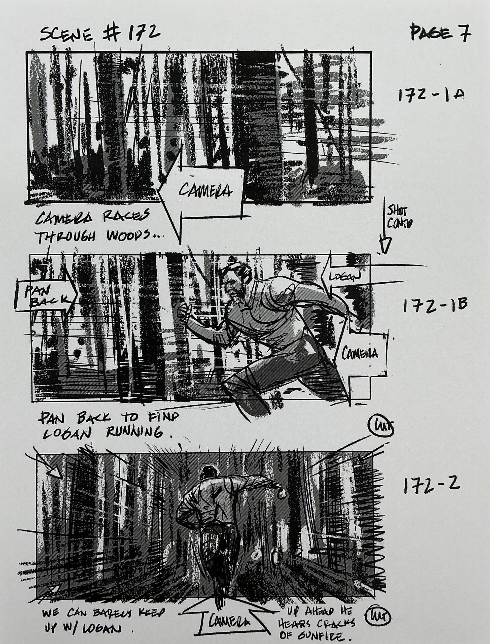 Storyboards Eden-Finale Scene 167 Logan (2017) Memorabilia Y'allywood Props 7