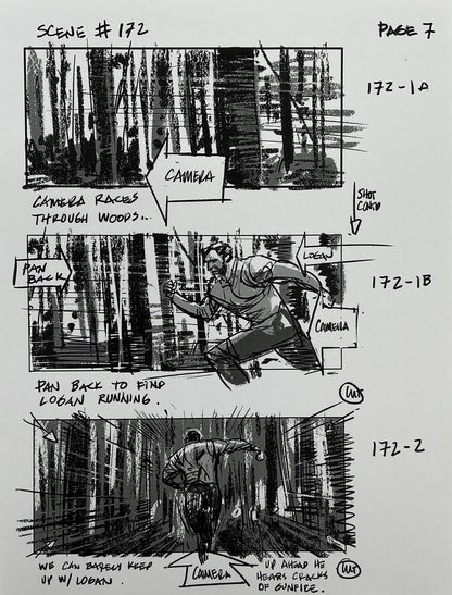 Storyboards Eden-Finale Scene 167 Logan (2017) Memorabilia Y'allywood Props 7