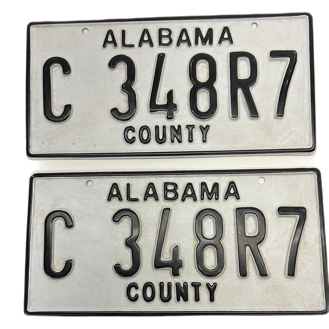 Alabama County License Plates Just Mercy Movie Prop Y'allywood Props C 348R7  