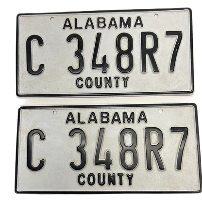 Alabama County License Plates Just Mercy Movie Prop Y'allywood Props C 348R7  