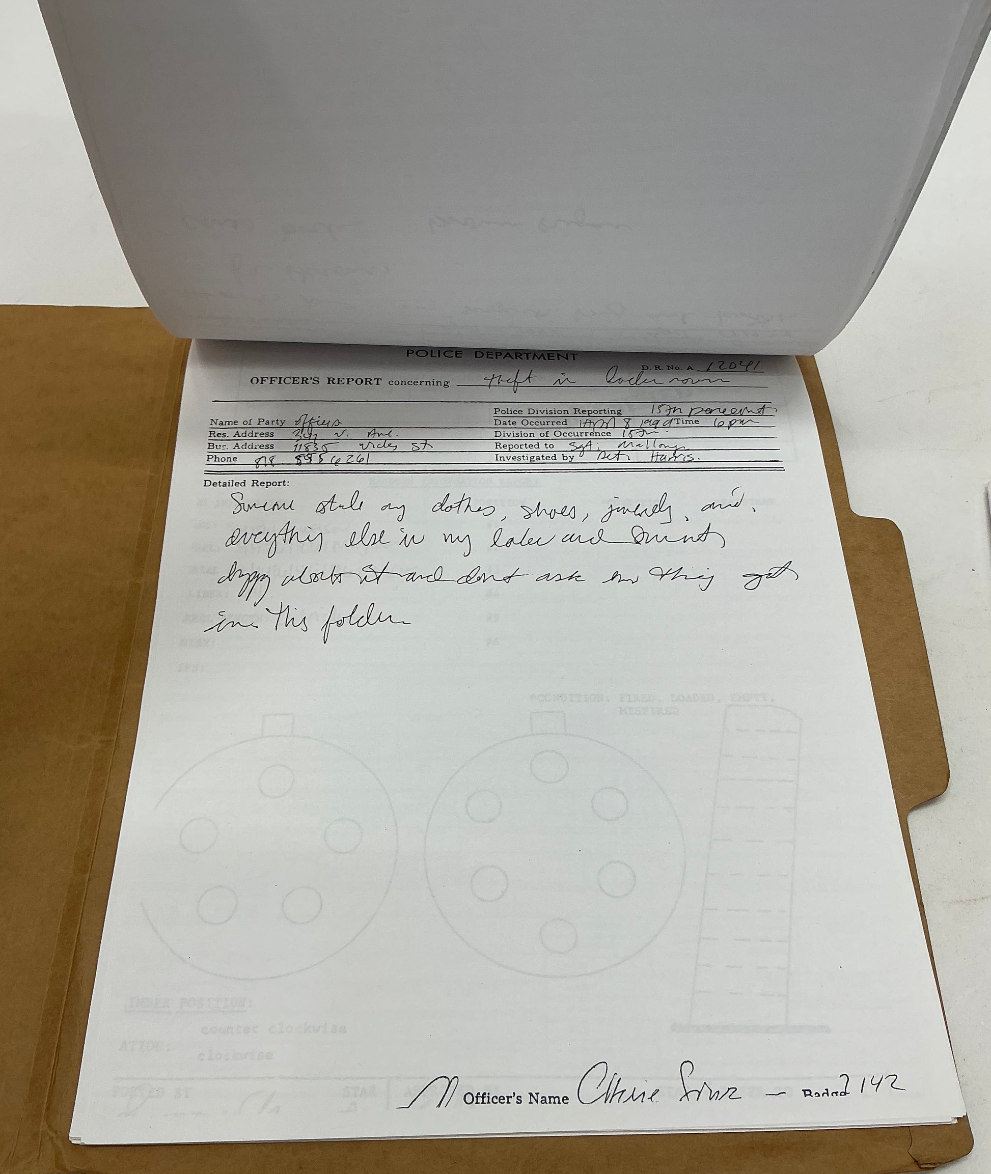 Merritt McKinney FBI File Now You See Me (2013) Memorabilia Y'allywood Props