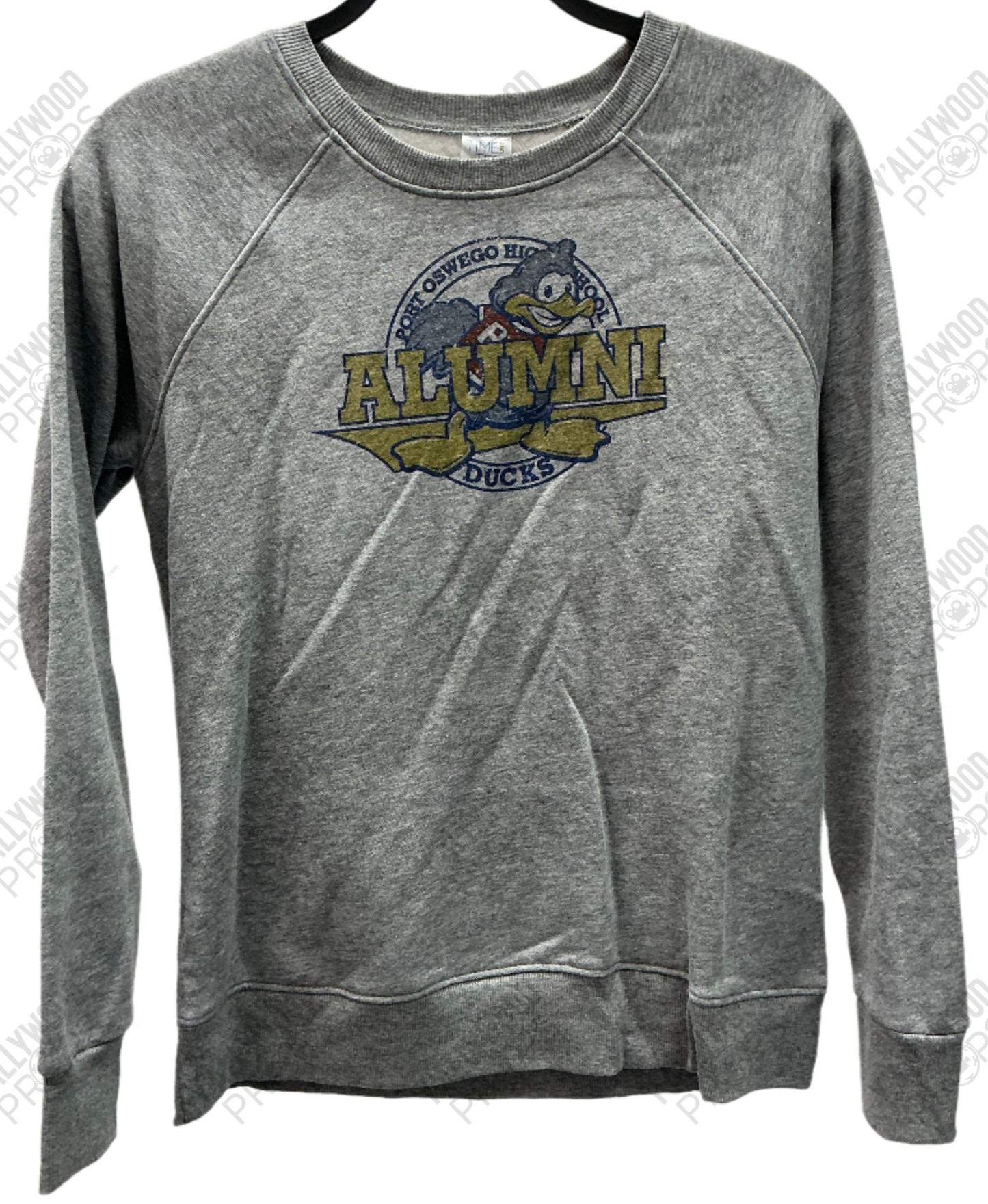 Port Oswego Ducks Alumni Crewneck Naomi (2022) Wearable Wardrobe Y'allywood Props