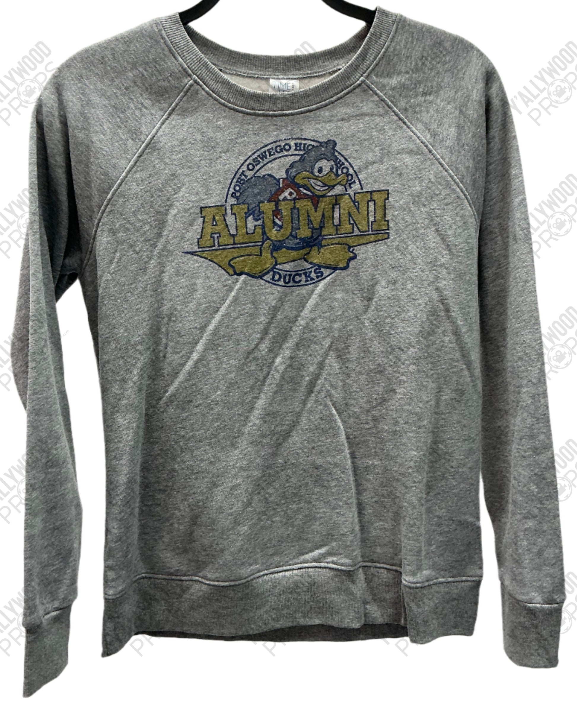 Port Oswego Ducks Alumni Crewneck Naomi (2022) Wearable Wardrobe Y'allywood Props