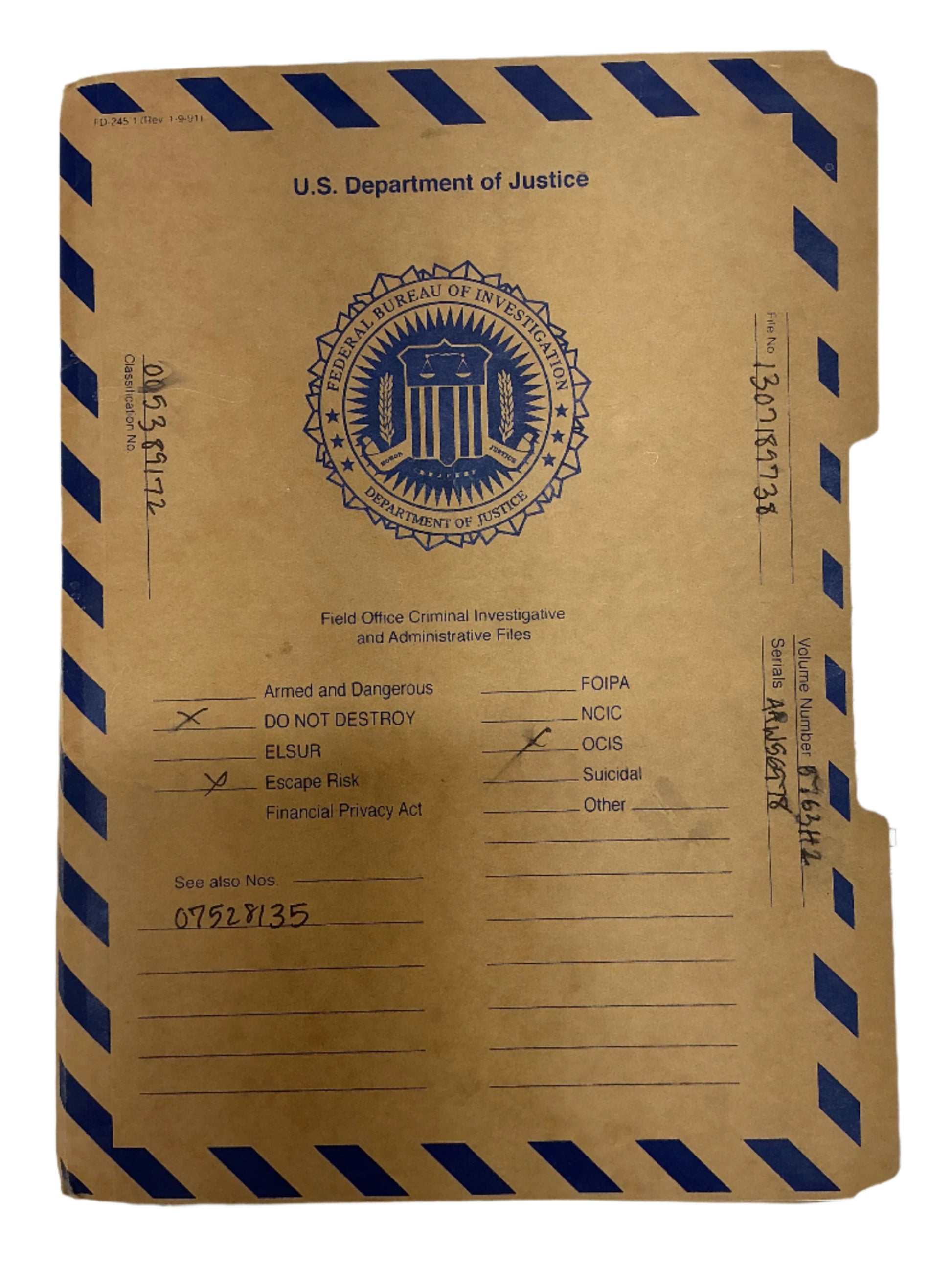 Merritt McKinney FBI File Now You See Me (2013) Memorabilia Y'allywood Props