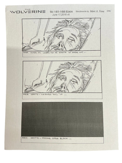 Storyboards Eden Scene 161-168 Logan (2017) Memorabilia Y'allywood Props Paper 29
