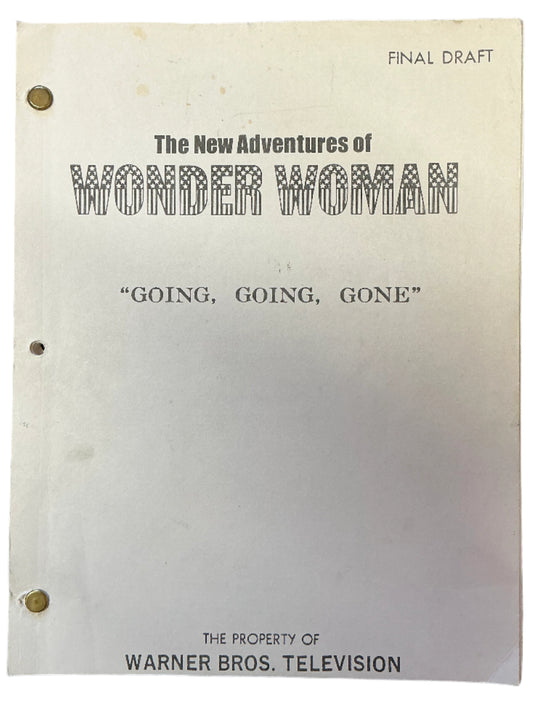 Final Draft Script S3E13 Wonder Woman (1975-1979) Movie Prop Y'allywood Props