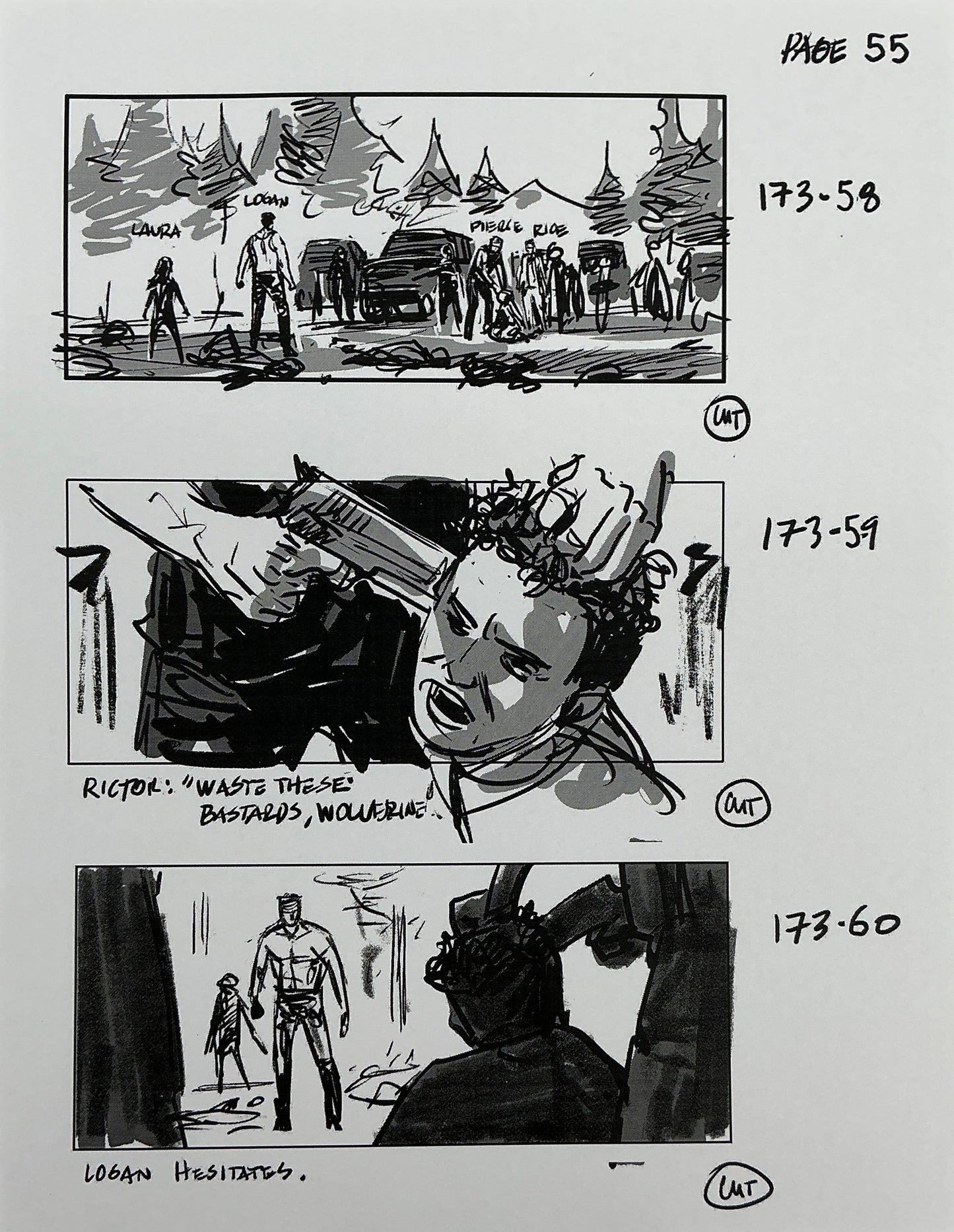 Storyboards Eden-Finale Scene 167 Logan (2017)