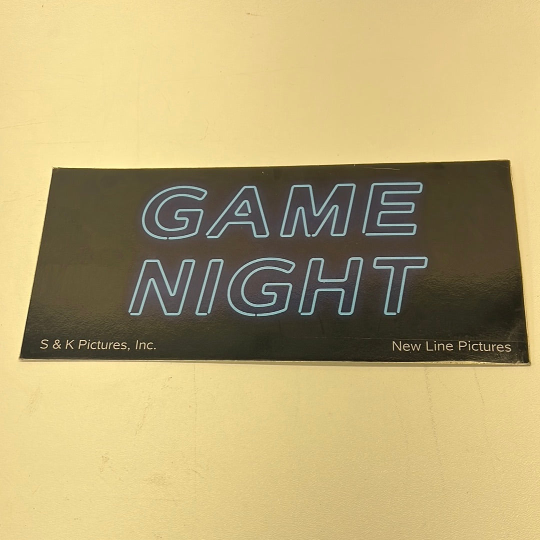 Parking Pass Cast & Crew Game Night Movie Prop Atlanta Brick Co   