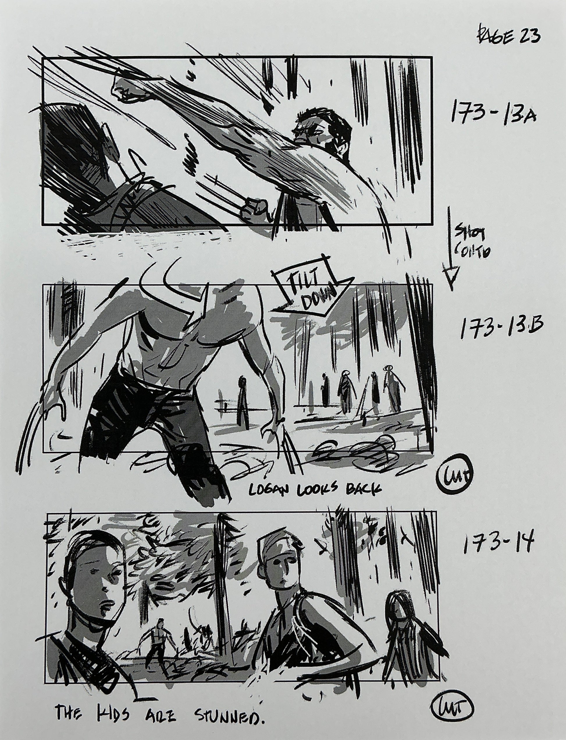 Storyboards Eden-Finale Scene 167 Logan (2017) Memorabilia Y'allywood Props 23