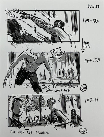 Storyboards Eden-Finale Scene 167 Logan (2017) Memorabilia Y'allywood Props 23
