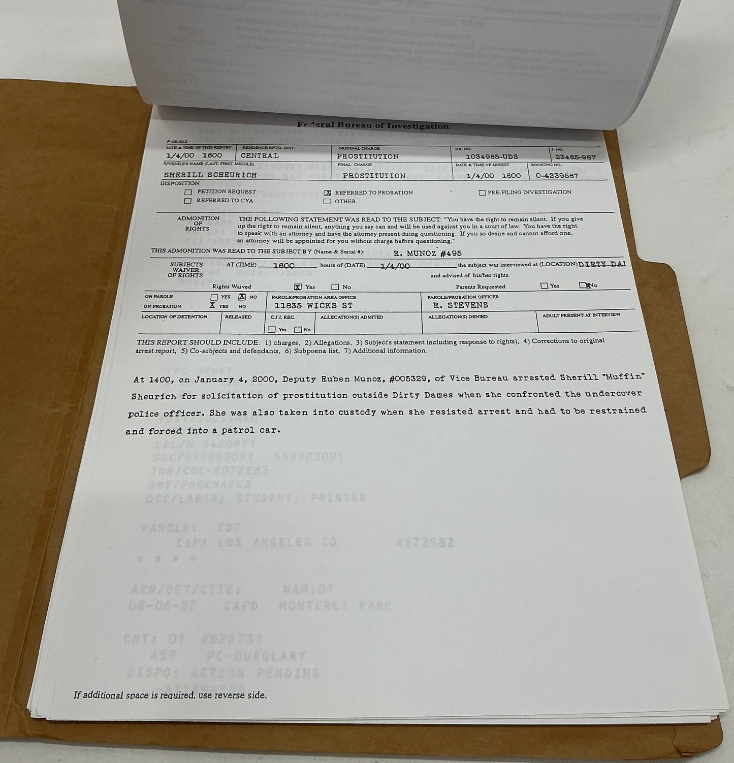 Merritt McKinney FBI File Now You See Me (2013) Memorabilia Y'allywood Props