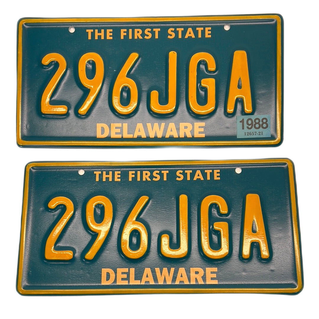 Delaware License Plates Just Mercy Movie Prop Y'allywood Props 296JGA  