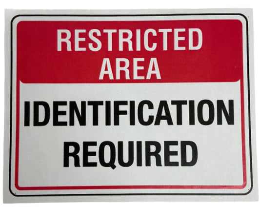 CIA Restricted Area Sign American Made (2017) Movie Prop Y'allywood Props