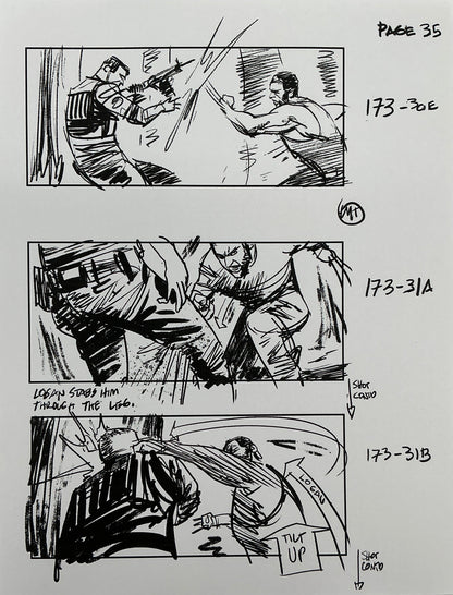 Storyboards Eden-Finale Scene 167 Logan (2017)