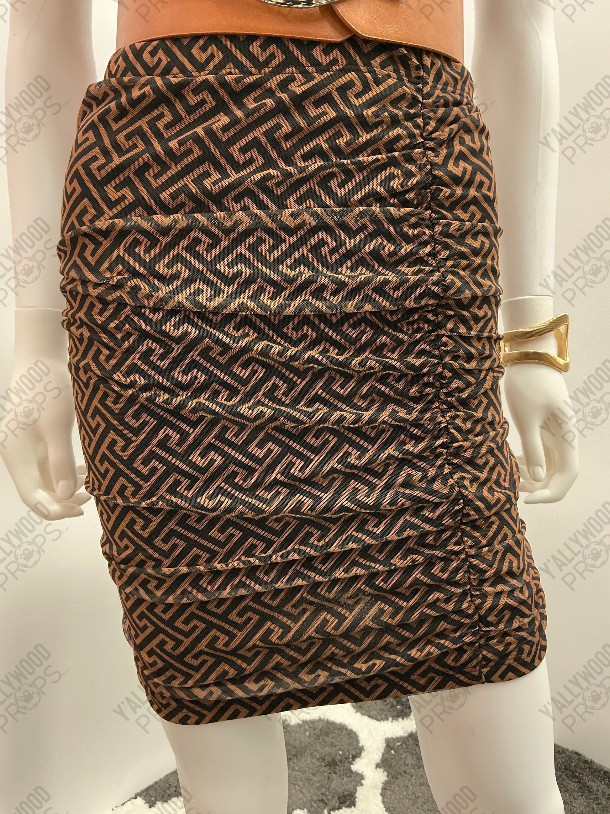 Teyonah Parris, Yo-Yo's Outfit They Cloned Tyrone (2023) Wardrobe Y'allywood Props Additional Skirt Size Small