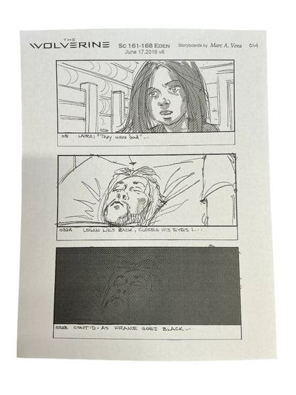 Storyboards Eden Scene 161-168 Logan (2017) Memorabilia Y'allywood Props Paper 19