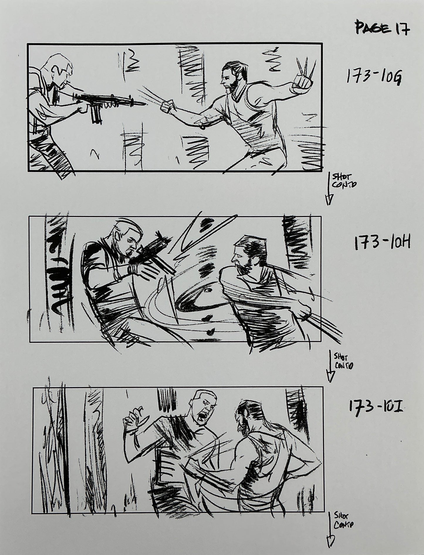 Storyboards Eden-Finale Scene 167 Logan (2017) Memorabilia Y'allywood Props 17