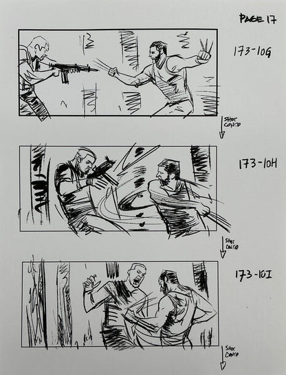 Storyboards Eden-Finale Scene 167 Logan (2017) Memorabilia Y'allywood Props 17