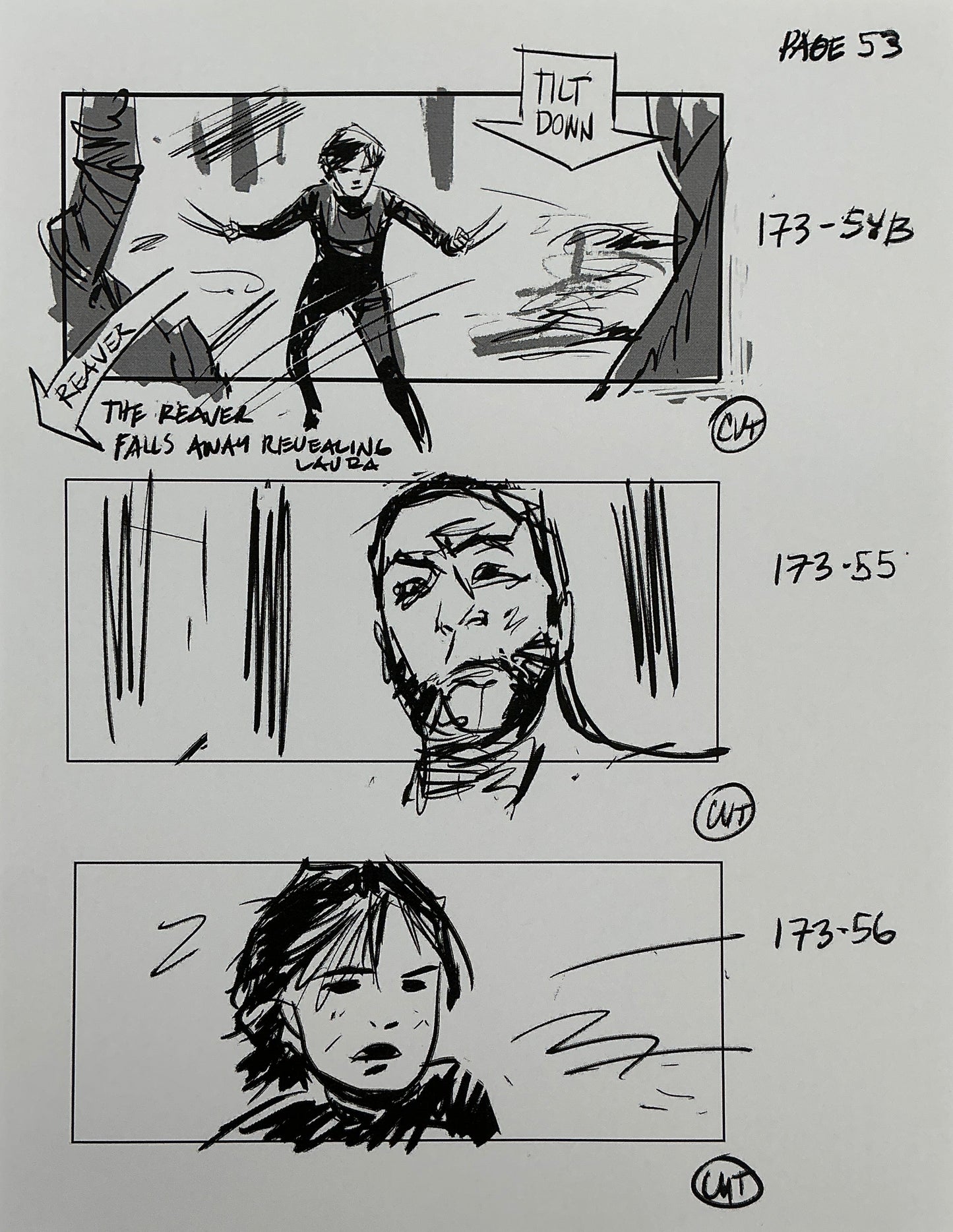 Storyboards Eden-Finale Scene 167 Logan (2017)