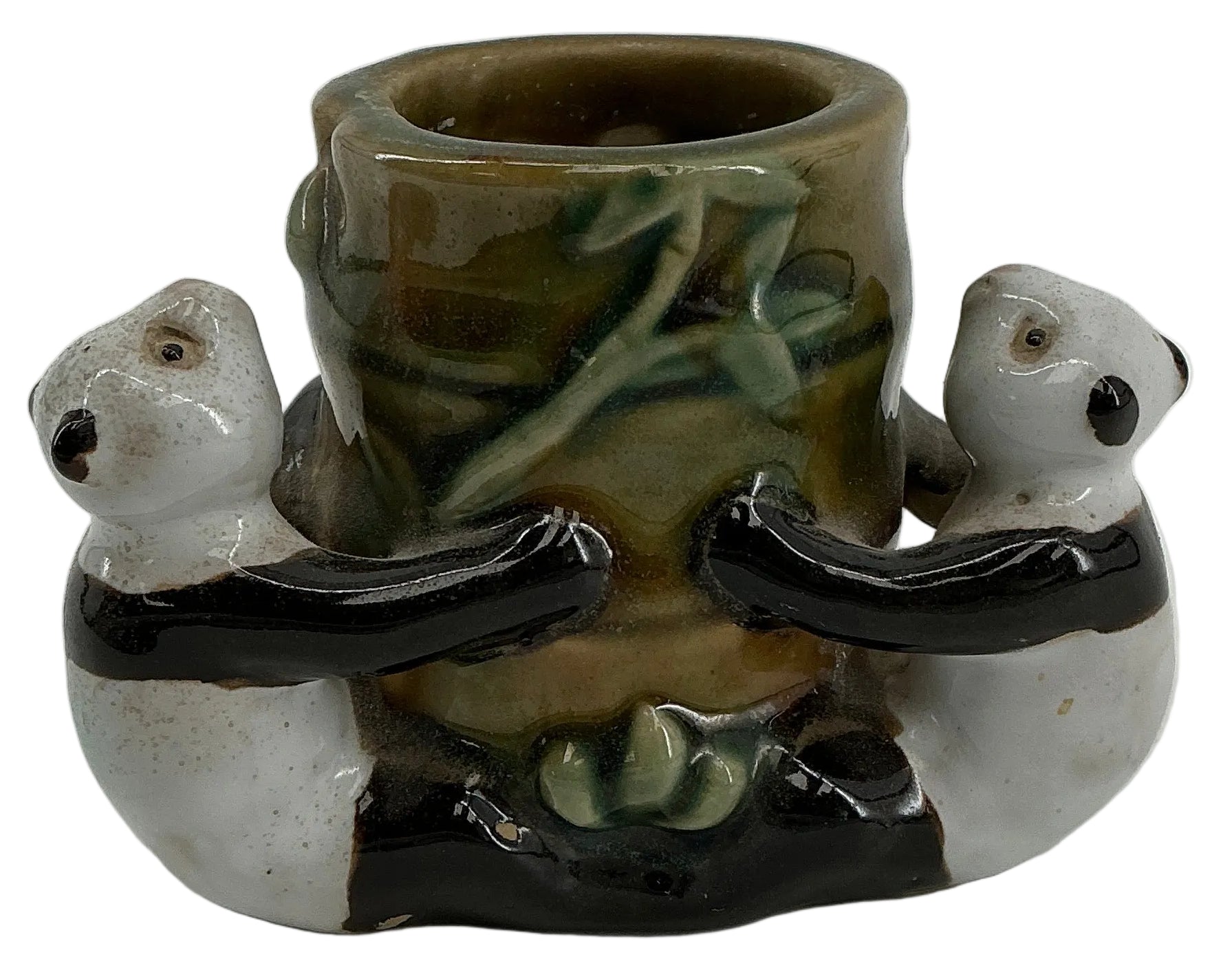 Ceramic Panda Candle Jar from Byer's House Stranger Things (2016-2025) Movie Prop Y'allywood Props