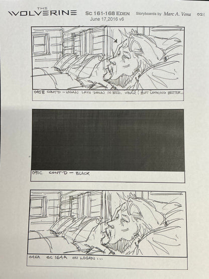 Storyboards  Eden Scene 161-168 Logan (2017)