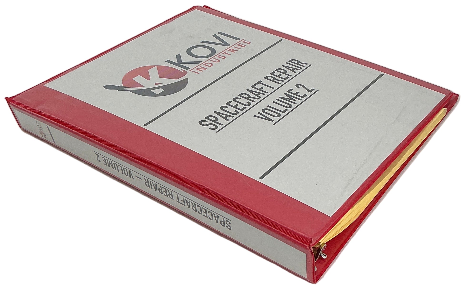 Kovi Industries Binders Moonshot (2022) Movie Props Y'allywood Props Spacecraft Repair Volume 2