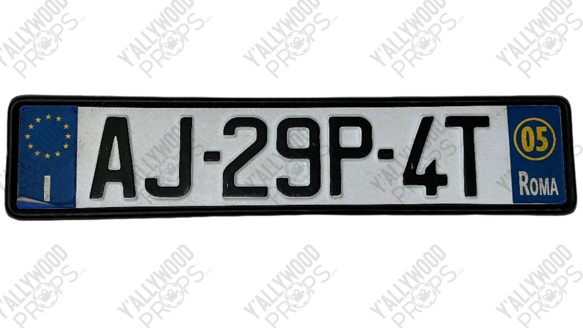 Rome License Plates Red Notice (2021) Movie Prop Y'allywood Props AJ-29P-4T