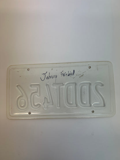 Johnny’s Firebird License Plate S1 Cobra Kai Movie Prop Y'allywood Props   