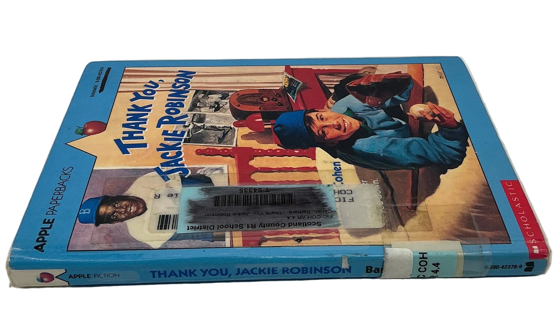 Books from Wheeler's Basement Stranger Things (2016-2025) Movie Prop Y'allywood Props Thank You Jackie Robinson by Barbara Cohen