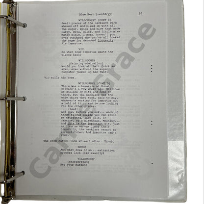 Scripts Episodes 401-405 Doom Patrol (2019) Movie Prop Y'allywood Props