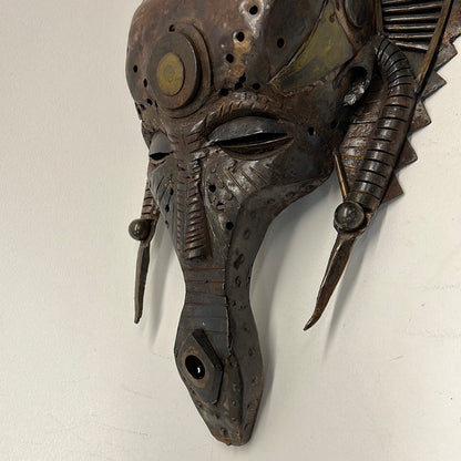 African Bronze Mask from T’Challas Quarters Movie Prop Y'allywood Props   